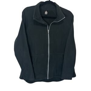Skechers Black Full-Zip Jacket • Size L • Casual Travel Layer